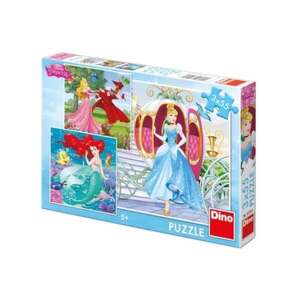 Disney hercegnők tánc 3 x 55 darabos puzzle 85263493 Puzzle