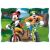 Scenă puzzle cu Mickey Mouse și Goofy din setul Trefl Mickey Mouse 4 in 1