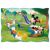 Puzzle scéna s Donaldom Duckom a Mickey Mouse zo sady Trefl Mickey Mouse 4 v 1