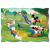 Puzzle scéna s Donaldom Duckom a Mickey Mouse zo sady Trefl Mickey Mouse 4 v 1
