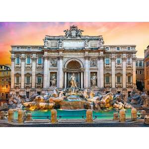 Fântâna Trevi Roma puzzle 500 piese imagine finalizată - Trefl Puzzle