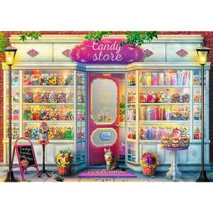 Trefl 500 piece jigsaw puzzle of a candy store - Trefl Puzzle