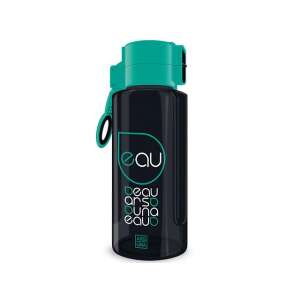 Ars Una Eau 650ml Wasserflasche, schwarz und grün, mit Griff - Füttern