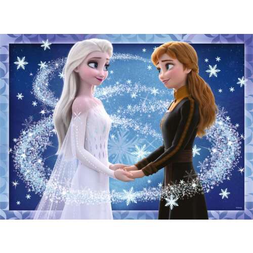 Disney Frozen II Ravensburger Starline XXL 200 darabos világító kirakós játék Elsával és Annával