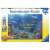 Ravensburger Sunken Ship XXL Puzzle 200 elementów, przedstawiający zatopiony statek, kolorowe ryby i rafę koralową