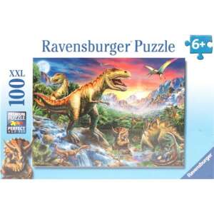 Puzzle s dinosaurami Ravensburger, 100 dielikov, XXL veľkosť, Jurassic World - Puzzle