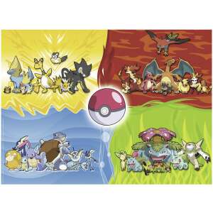 Puzzle Pokemon Ravensburger cu 150 de piese, cu diverse personaje Pokemon - Puzzle