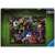 Ravensburger Disney Gonoszok 2000 darabos kirakós játék doboza, Disney gonoszok és kártyáik kollázsával