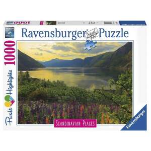 Puzzle Ravensburger 1000 dielikov, Skandinávske miesta, nórske fjordy krajina - Puzzle