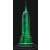 Ravensburger 3D Puzzle Ediție de noapte Empire State Building asamblat cu lumină verde