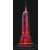 Összeszerelt Ravensburger 3D Puzzle Éjszakai kiadás Empire State Building piros fény