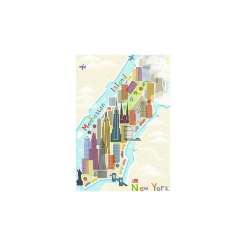 Ravensburger New York City 99-teiliges Puzzle Kartenillustration