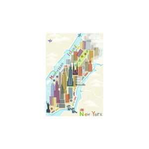 Ravensburger New York City 99-piece puzzle map illustration - Puzzle