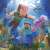 Detaliu puzzle subacvatic Ravensburger Minecraft