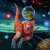 Ravensburger Dinosaur in space puzzle, 49 pieces, astronaut dinosaur in space