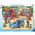 Ravensburger 30-piece Életmentők puzzle, featuring a fire engine, ambulance, and police car scene