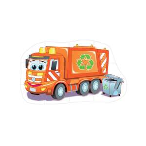 Puzzle de podea cu camion de gunoi din 12 piese pentru bebeluși, Dohy Jucării - Puzzle 3D & Puzzle cu burete