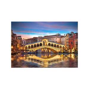 Podul Rialto noaptea, Veneția, Italia, puzzle 1000 piese - Castorland Puzzle