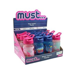 Must Tritan 450 ml Schulwasserflasche Display - Füttern