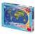 Angled view of Dino World Map Puzzle 300 pieces in box