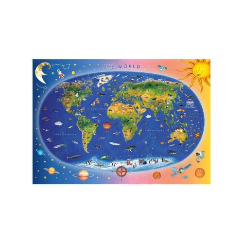 Dino Puzzle Világtérkép Kirakó - 300 db