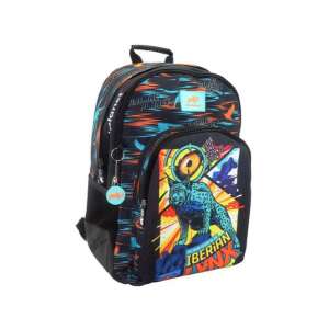 Animal Planet Iberischer Luchs Schulrucksack, schwarz mit farbenfrohem Design, mit einem Luchs-Bild - Schreibwaren & Schreibmaterial