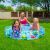 Family fun in Bestway 51004 kiddie pool with sea creature design