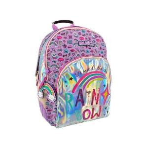 Must... Rainbow Energy iskolatáska, rózsaszín, szivárvány és csillag mintával - Luna