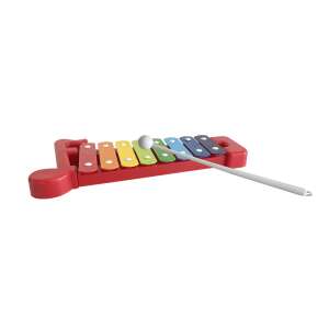 Red Happy Xylo 8 Scale Kids Toy Xylophone with Mallet - Nonbrand Toy Instrument