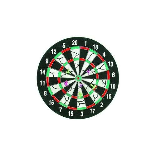 Terč na šípky so 6 šípkami