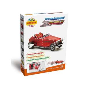 Felhúzható Piros Oldtimer autó 3D puzzle 84732827 3D puzzle