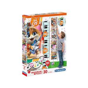 44 Pisici Măsoară-mă Puzzle, 30 piese puzzle, Clementoni, hartă de perete, diagramă de înălțime, puzzle pentru copii, puzzle pentru copii, grafic de creștere, puzzle cu pisici - Puzzle 3D & Puzzle cu burete
