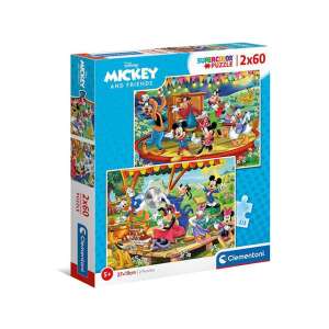 Clementoni Mickey Maus und Freunde Supercolor 2x60 Teile Puzzle, 2 Puzzle in einer Box - Clementoni Puzzle