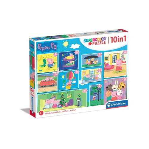 Peppa Pig 10v1 puzzle sada - Clementoni