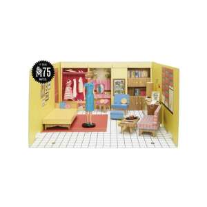 Barbie 75. évfordulós álomház retro babaház babával és kiegészítőkkel, összeszerelve - Mattel