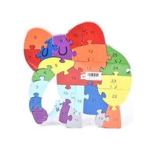 Holzelefant Zahlenpuzzle für Kinder, 25 Teile - Puzzle