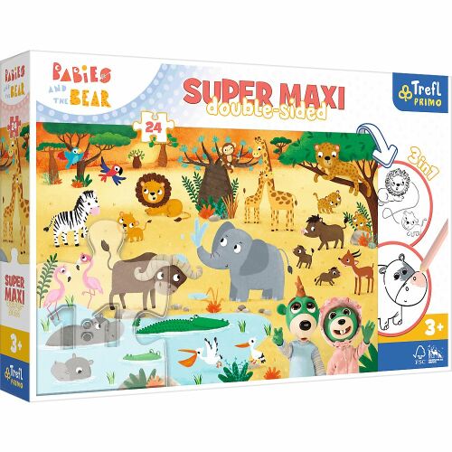 Trefl Primo Safari Animale Maxi Puzzle 24 piese cutie