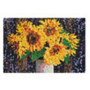 SES BEEDZ Art Sonnenblumen Bügelperlenbild, 30 cm x 40 cm - Bastelperlen & Zubehör