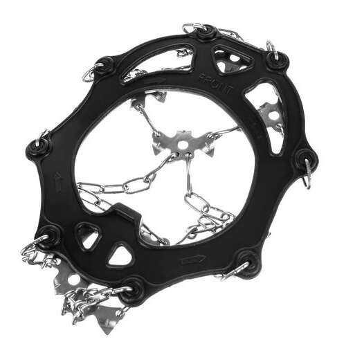 Fekete csúszásgátló cipőlánc jég és hó tapadáshoz, XL méret 44-47