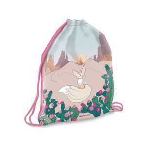 Ghiozdan cu șnur Wonderful Desert cu design cu vulpe și cactus - Ars Una
