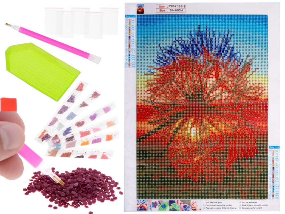 Mosaic diamond embroidery set 5D dandelion