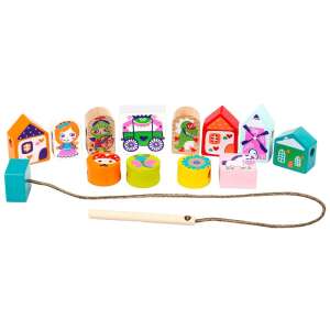 KUBIKA Holzperlenkette mit Märchenfiguren für Kinder, ab 36 Monaten - Bastelperlen & Zubehör