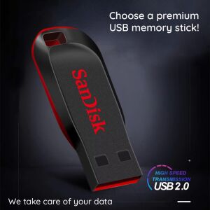 SanDisk Cruzer Blade 128GB USB 2.0 Stick - SanDisk