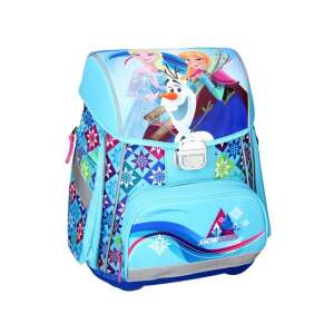 Frozen Schulranzen mit Elsa, Anna und Olaf, blau mit Schneeflockenmuster - Schreibwaren & Schreibmaterial