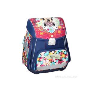 Minnie Maus ergonomischer Schulrucksack mit Blumenmuster, blau und rosa, für Mädchen - Schreibwaren & Schreibmaterial