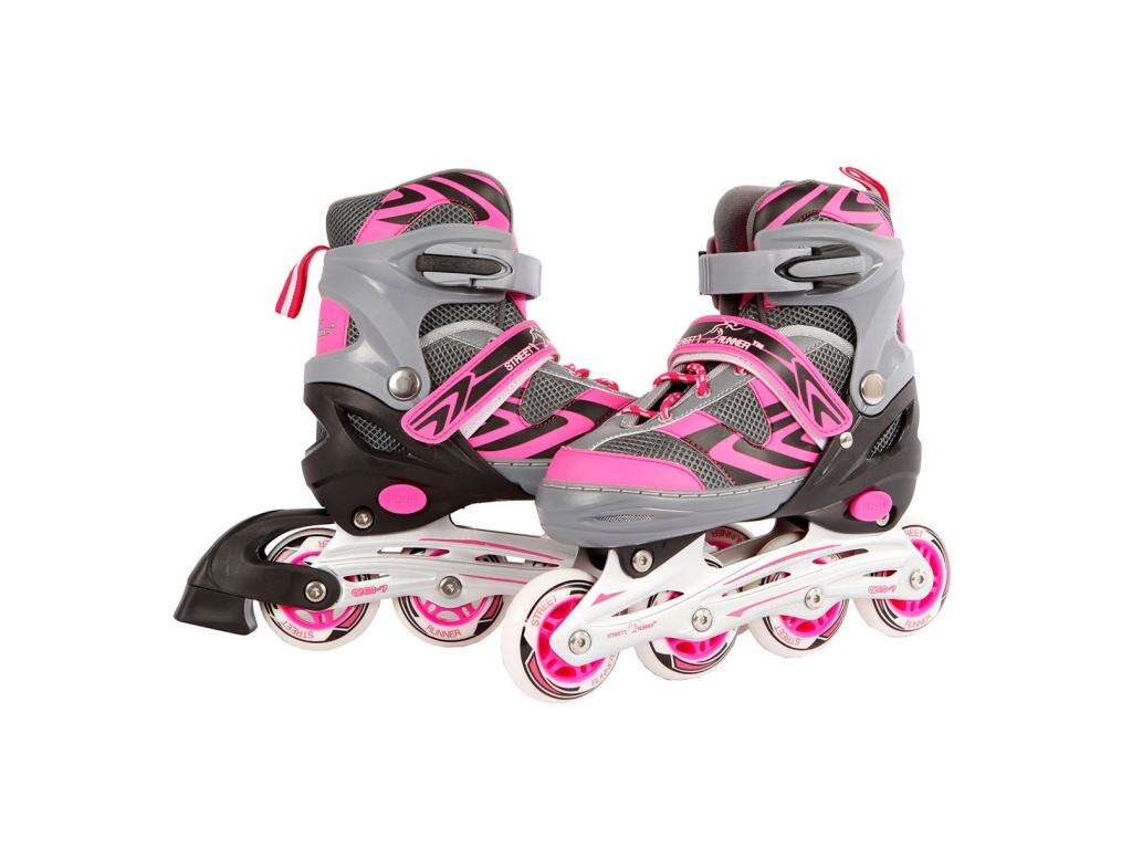 Inline görkorcsolya, pink/szürke - 37-40