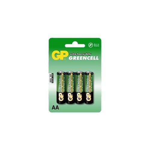 Baterii GP Greencell AA, extra heavy duty, pachet de 4
