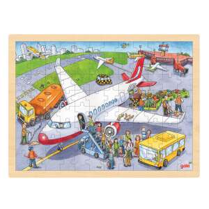 Goki Flughafen 96-teiliges Puzzle für Kinder - Goki
