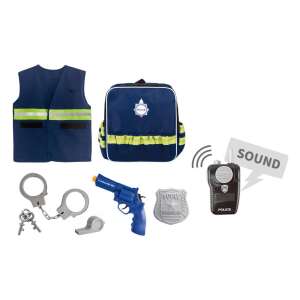 Police officer costume for kids with backpack and 5 accessories - Costume for Kid