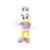 Daisy Duck plush toy, 25 cm tall, white with purple shirt and yellow shoes